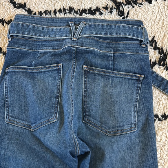 Veronica Beard super high rise belted flare leg jeans 26 GUC - Picture 4 of 6